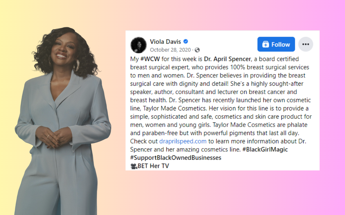 Viola Davis Woman Crush of the Week is Breast Surgeon Dr. April Spencer of Atlanta