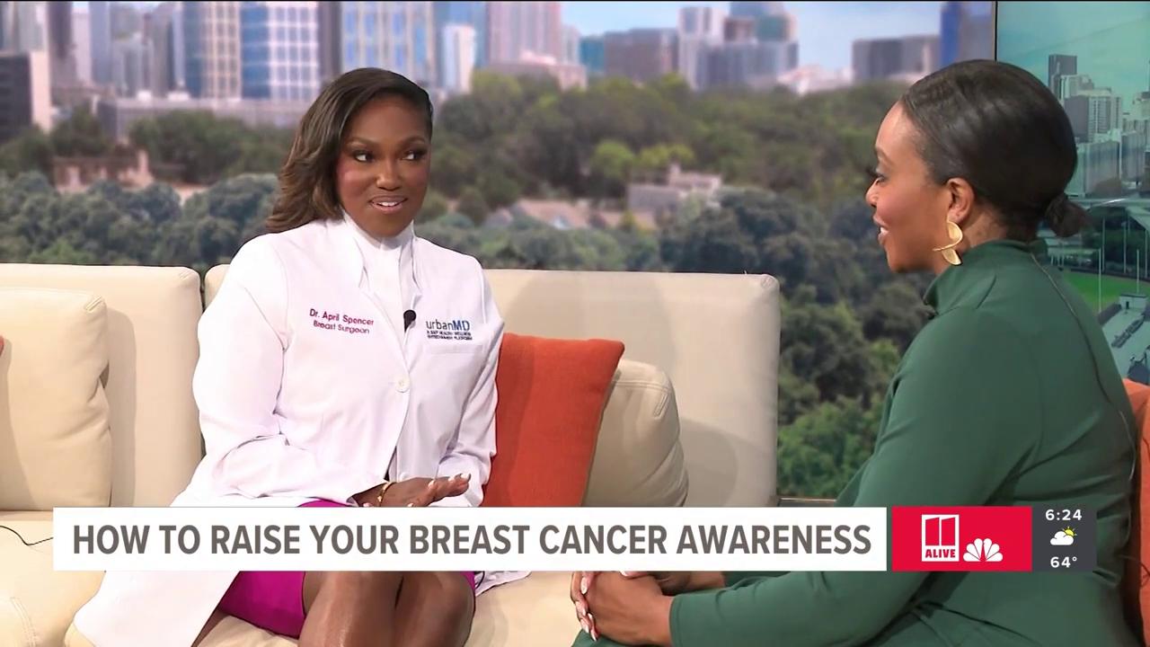 11 ALIVE News interview with Dr. Spencer on Breast Cancer Awareness.