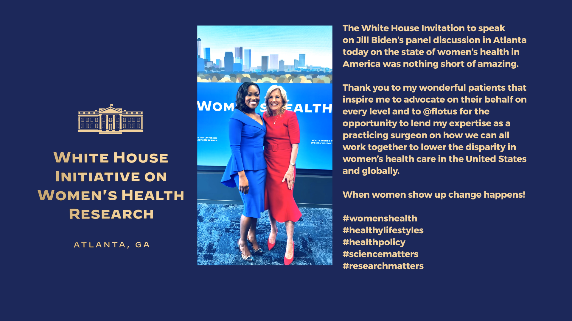 Dr. April Spencer a panelist on The 2024 White House Initiative on Women's Health